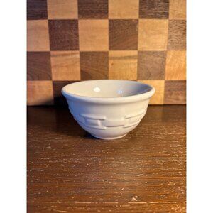Small Ivory Woven Traditions Longaberger Bowl